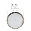Epic - Down Light Round 18W Chrome 20cm - Warm White