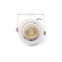 Glow - Down Light Recessed 30w COB Movable - Day Light