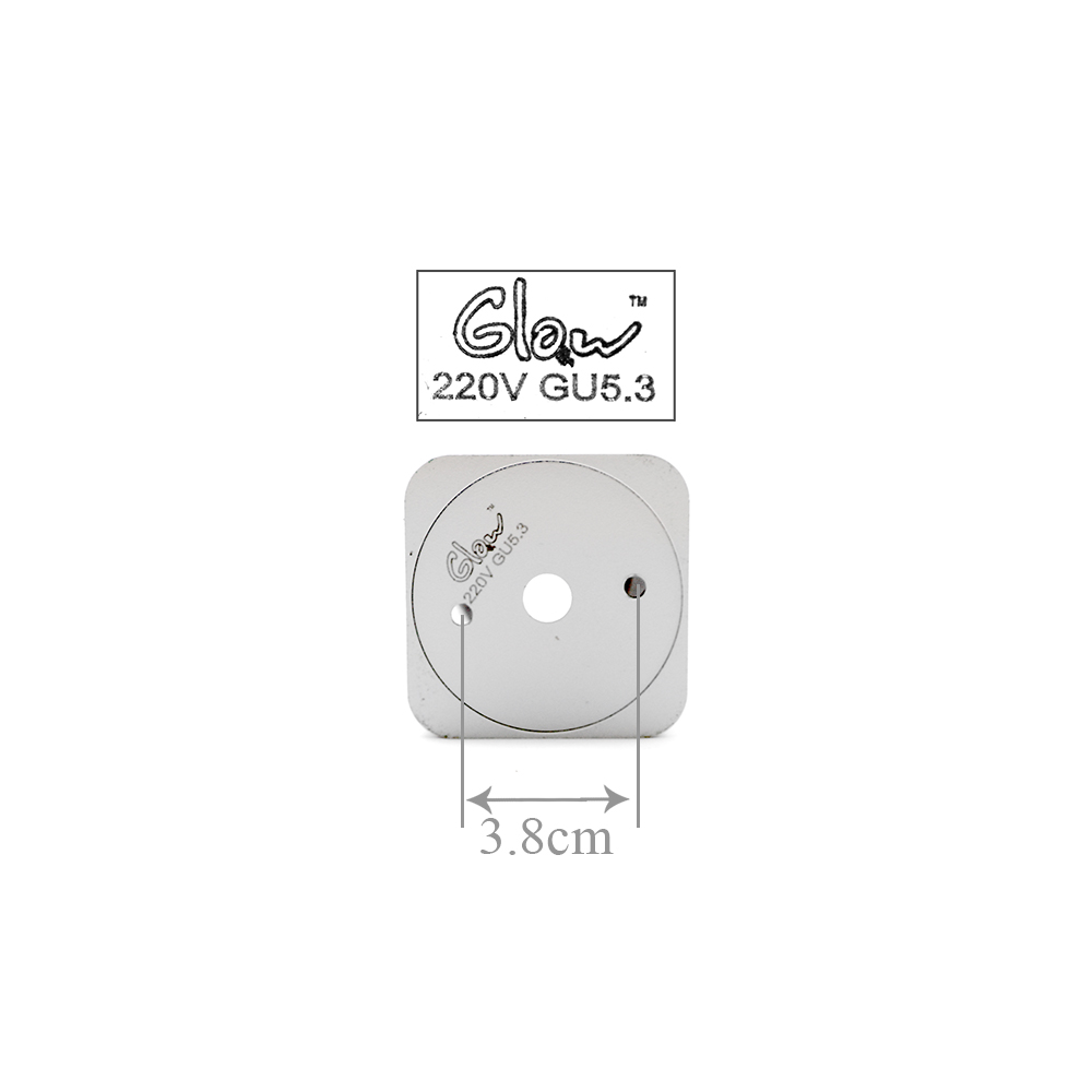 Glow - Ceiling Square Cylinder 10cm - White