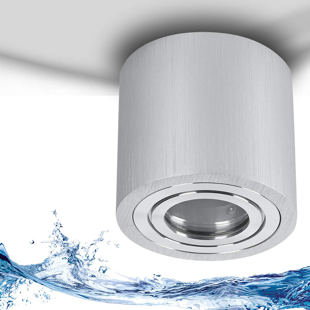 Luce Piu - Ceiling Round Cylinder Adjustable - Stainless