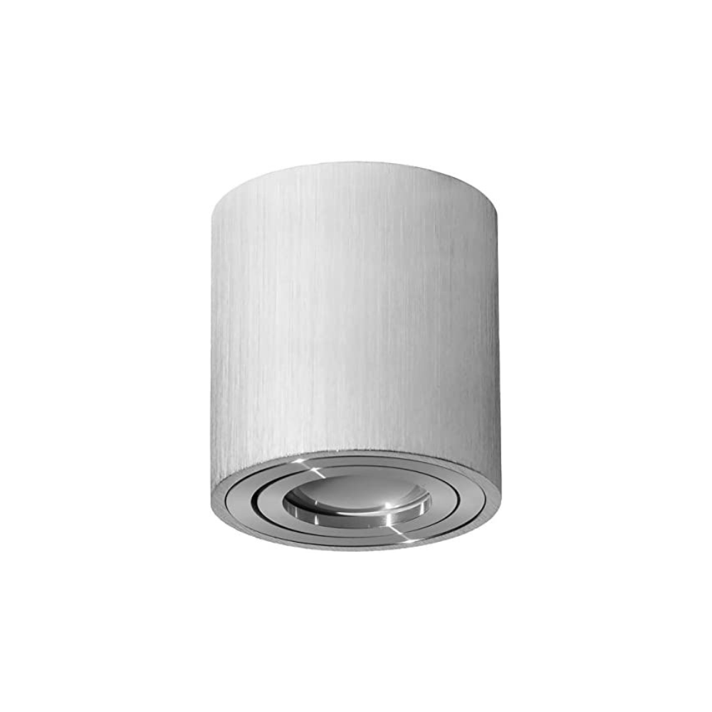 Luce Piu - Ceiling Round Cylinder GU5.3 Adjustable - Stainless