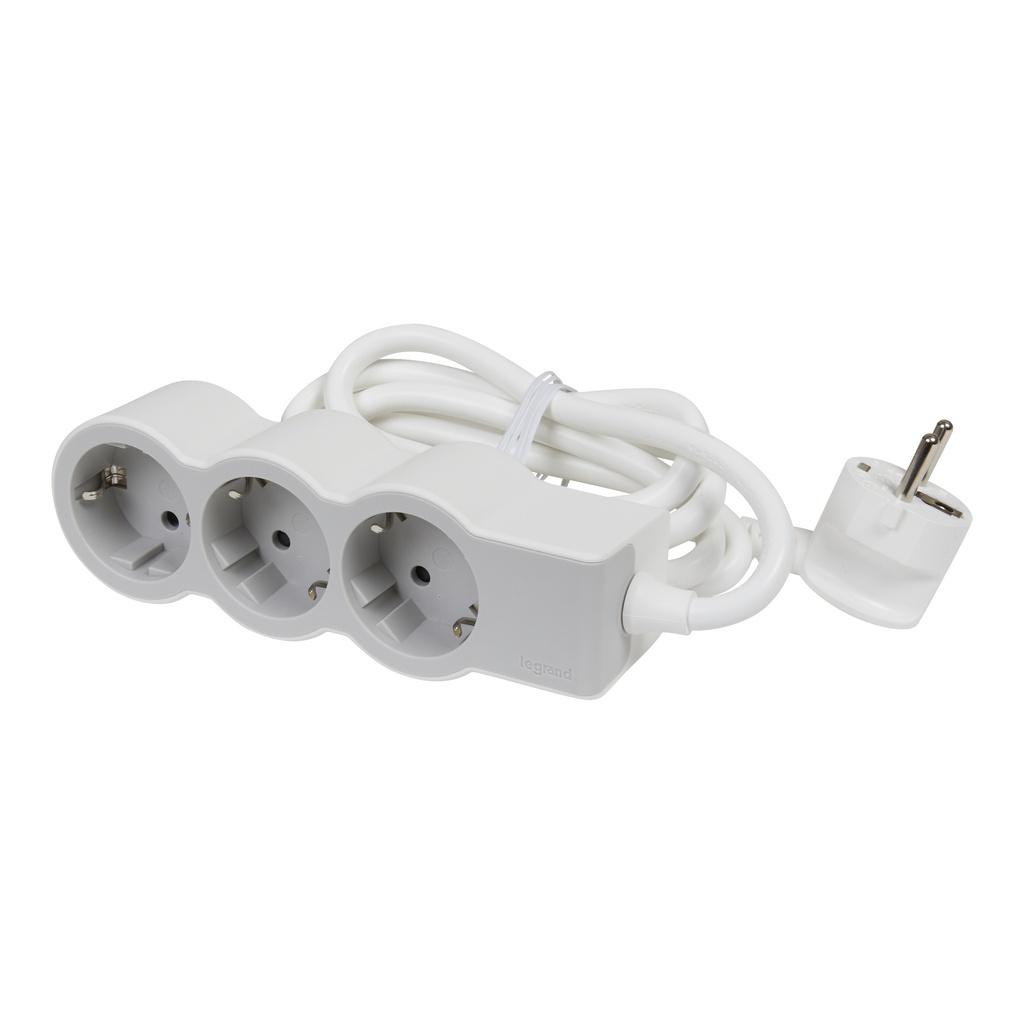 Legrand - Multi-Outlet Extension 3 x 2P+E - 1.5 Meters Cable