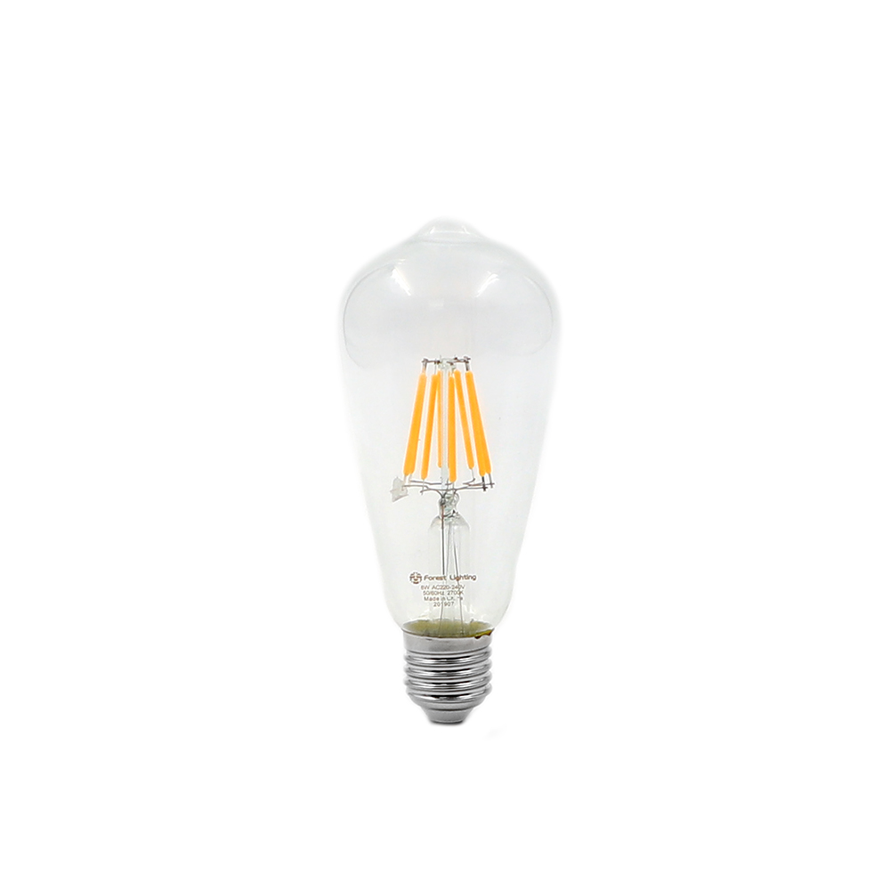 Forest - LED T64  Bulb Filament 8W E27 - Warm