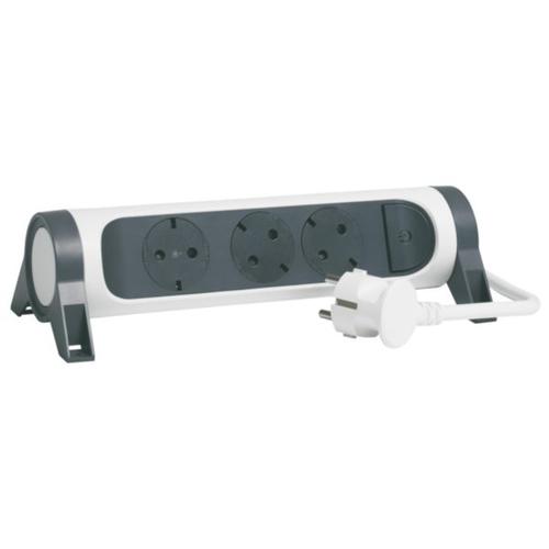 [694527] Legrand - Rotating and Fixable Multi-Outlet Extension 3 Sockets - 1.5 Meters Cable