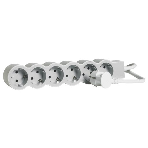 [694565] Legrand - Multi-Outlet Extension 6 x 2P+E - 3 Meters Cable