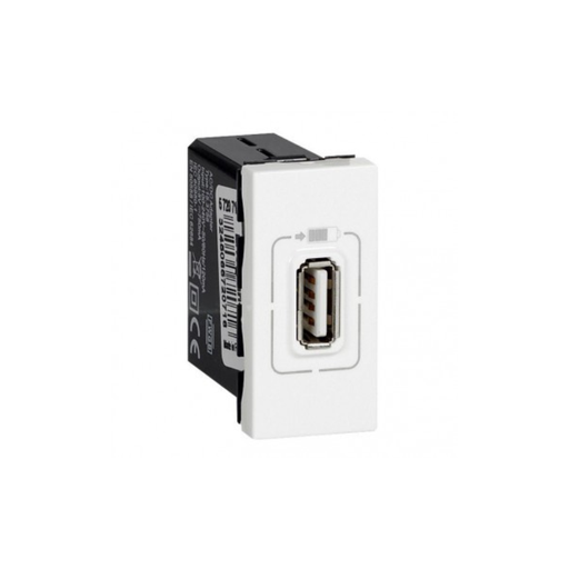 [572071] Legrand Arteor - Single USB Socket 5V, 750mA, 1 Module - White